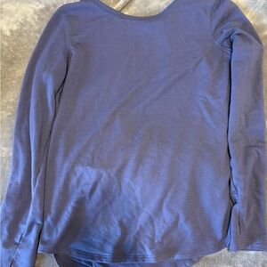 Blue Long Sleeve Top
